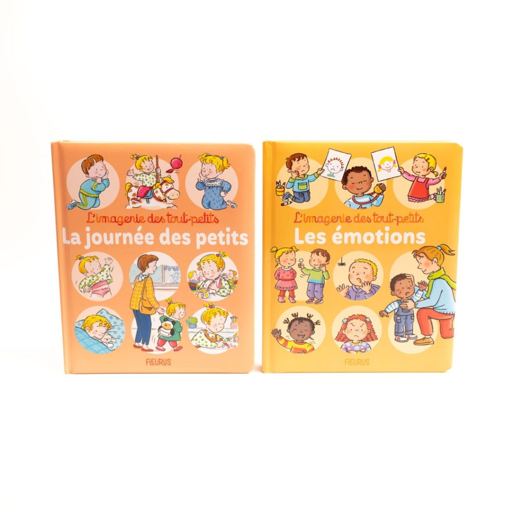 lot de 2 livres: la journée des petits et les émotions
